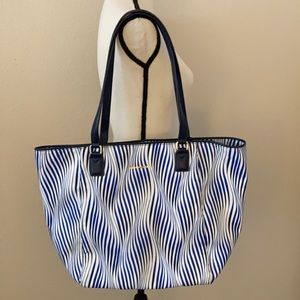 Vera Bradley Large Ella Tote Wavy Stripe